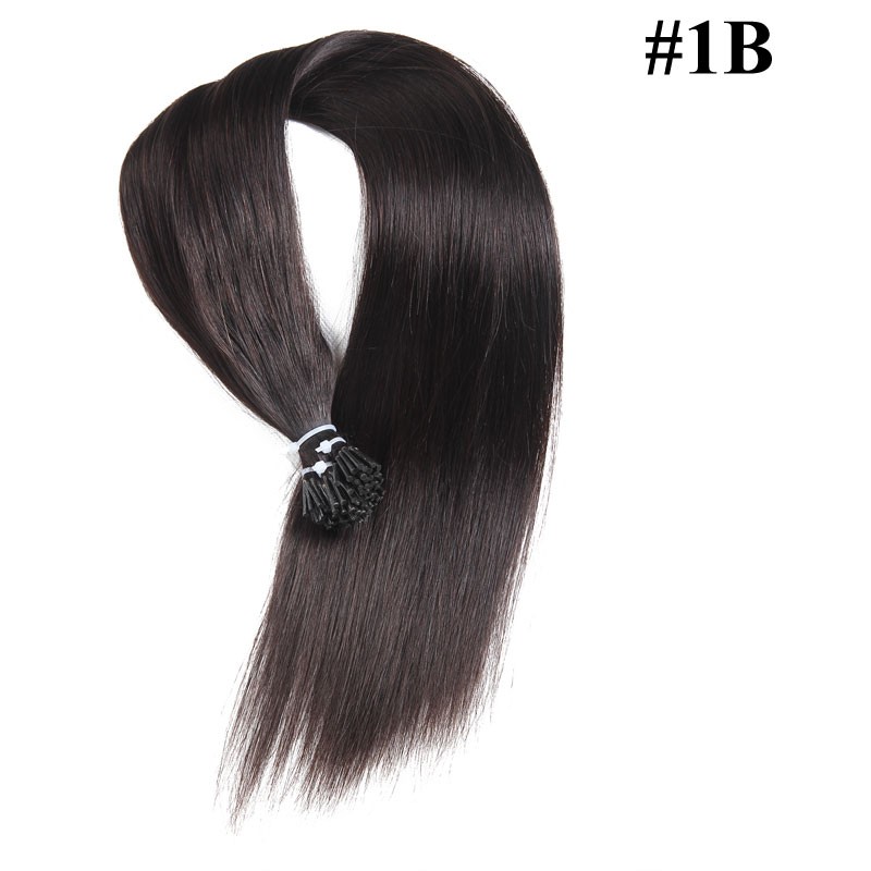Idolra Affordable Malaysian Remy Human Hair Extensions Straight Pre Bonded Keratin Fusion I Tip Hair Extensions